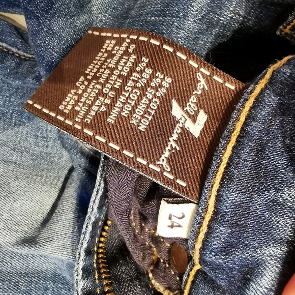 7 FOR ALL MANKIND - Ankle skinny jeans Size 24 - Picture 4 of 4
